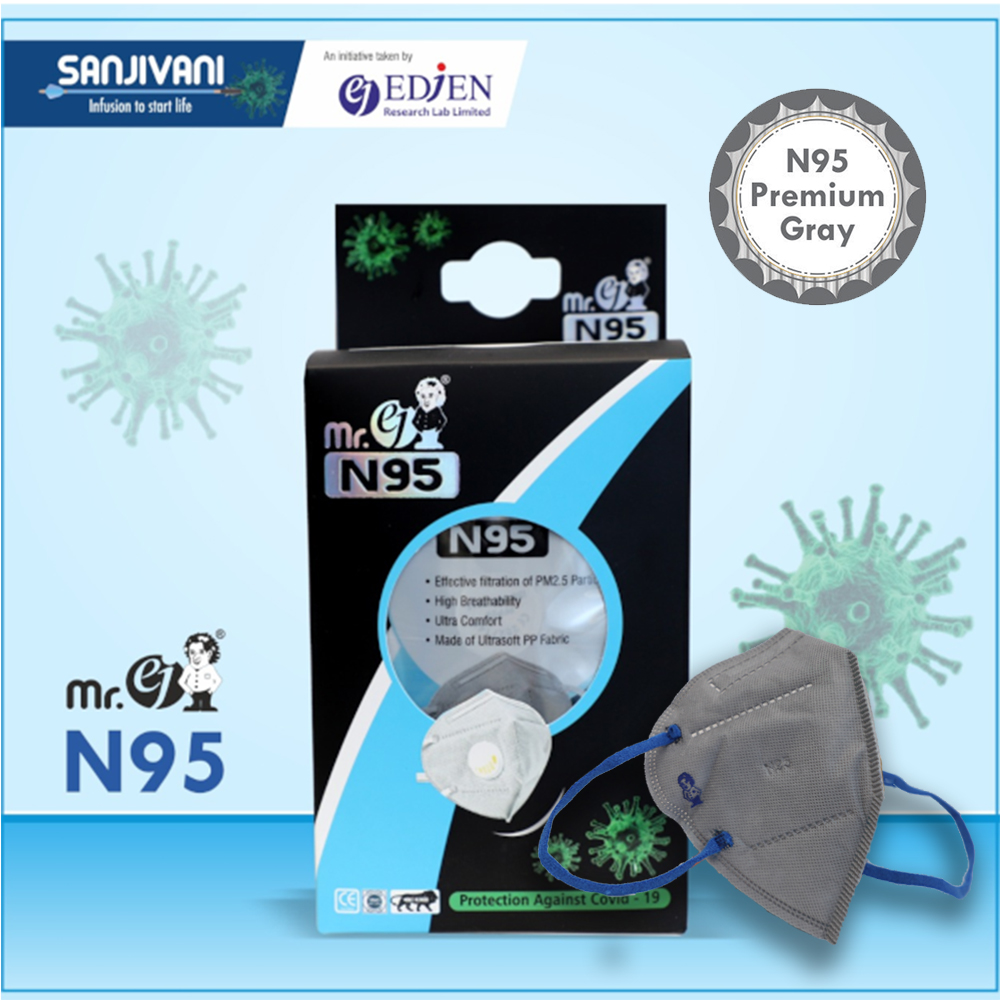 Mr. ej N 95 mask grey