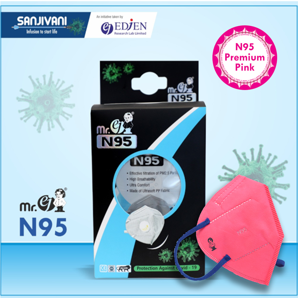 Mr. ej N 95 mask pink