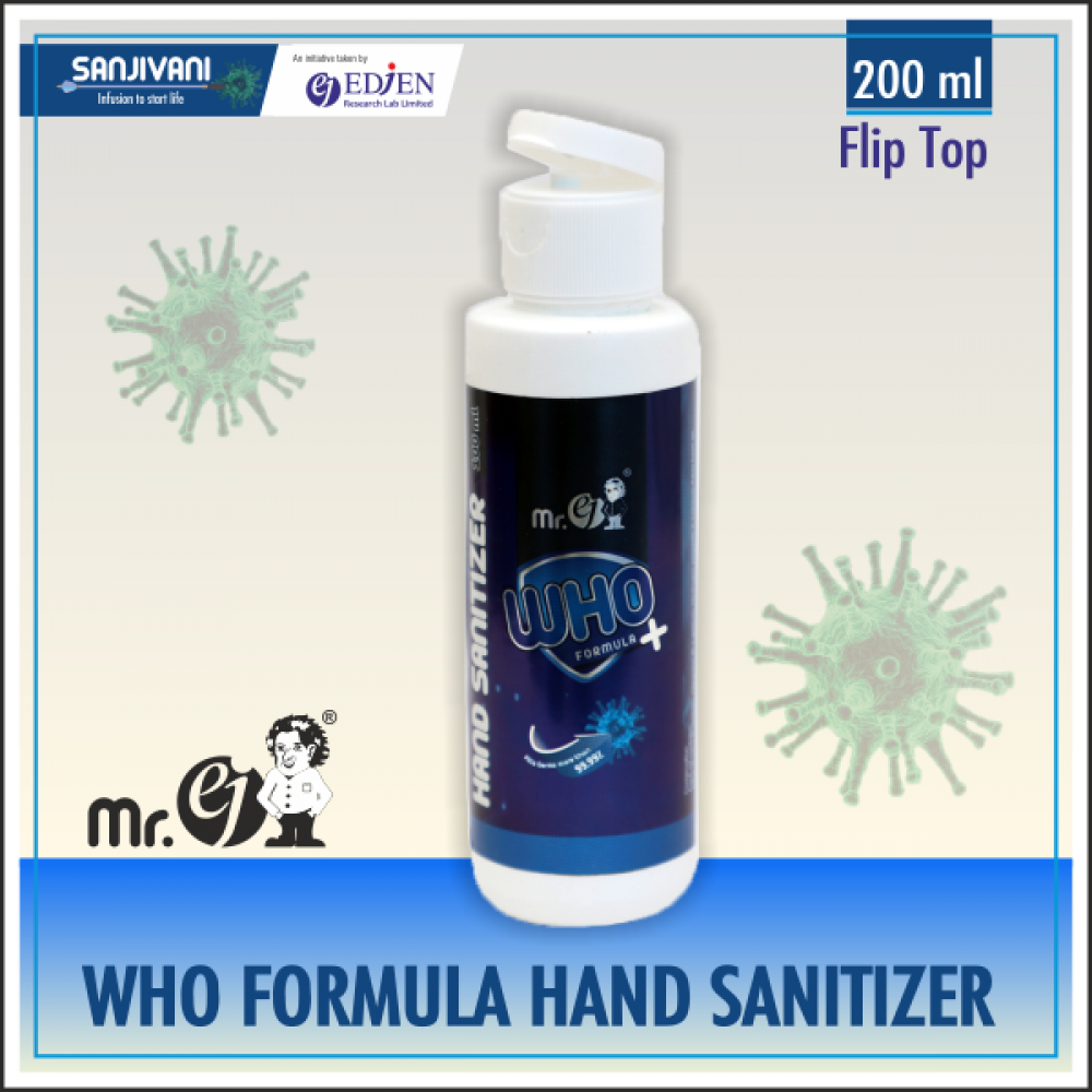 Mr. ej WHO SANITIZER 200 ML Flip Top