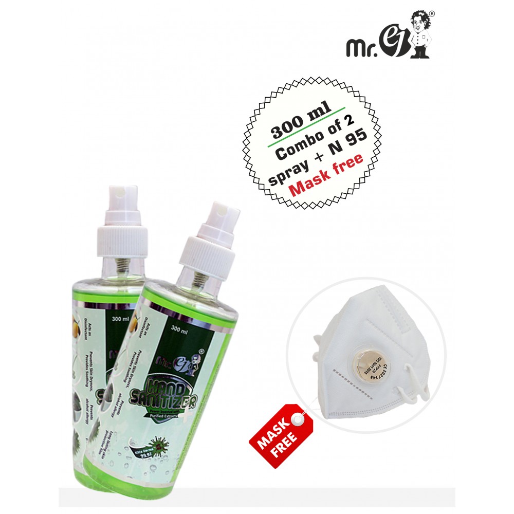 Mr. eJ. Premium Hand Sanitizer 300ml  with N-95 Mask Free
