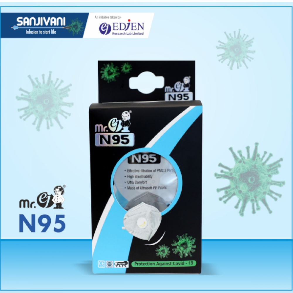 Mr. ej N 95 mask white header