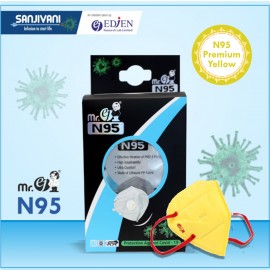 Mr. ej N 95 mask Yellow